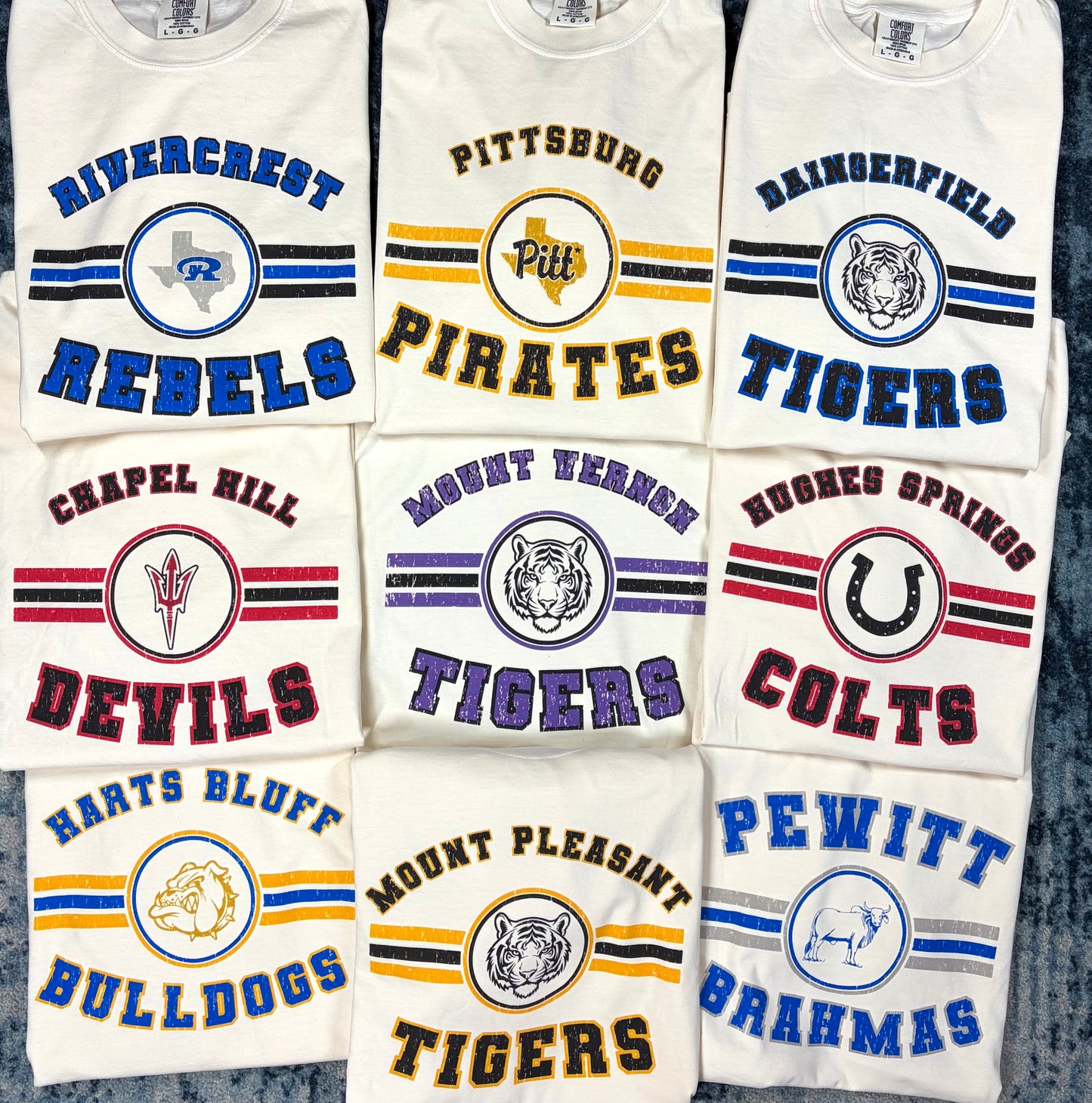 Striped Circle Mascot Tee