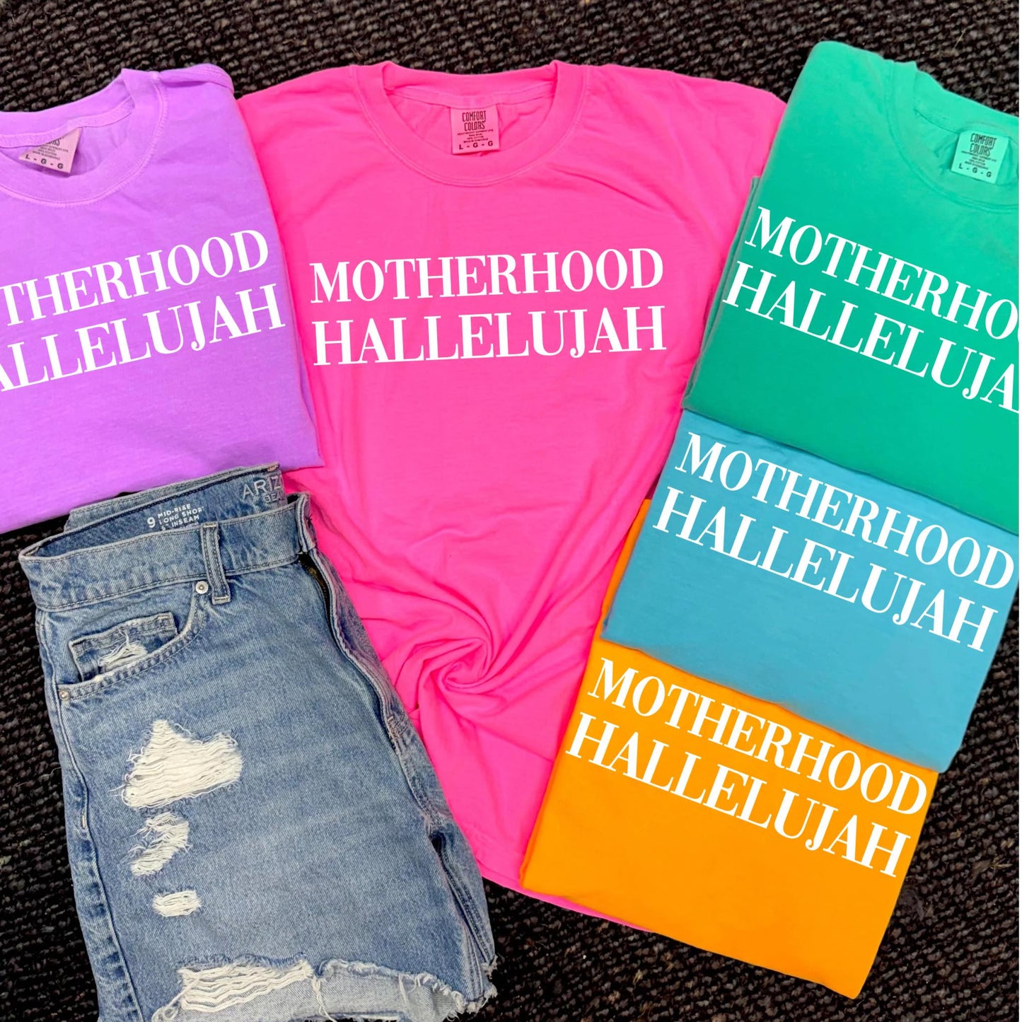 Motherhood Hallelujah Mystery Color tee