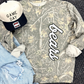 Camo Script Graphic Tee + Sweatshirt- LTD QUANTITIES
