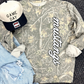 Camo Script Graphic Tee + Sweatshirt- LTD QUANTITIES