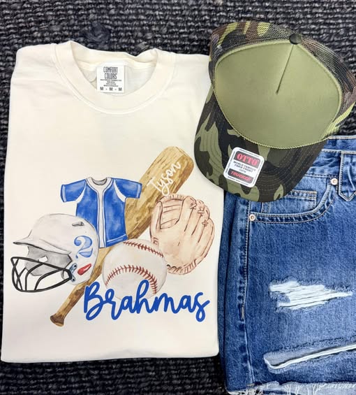 Watercolor Custom Baseball/Softball Tee
