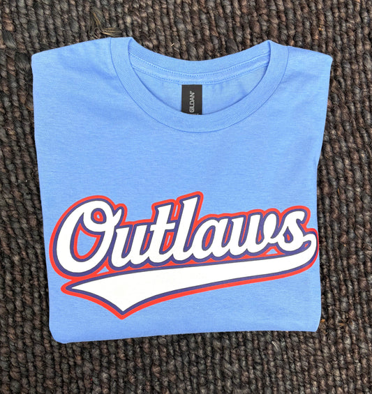 Outlaws custom baseball tees