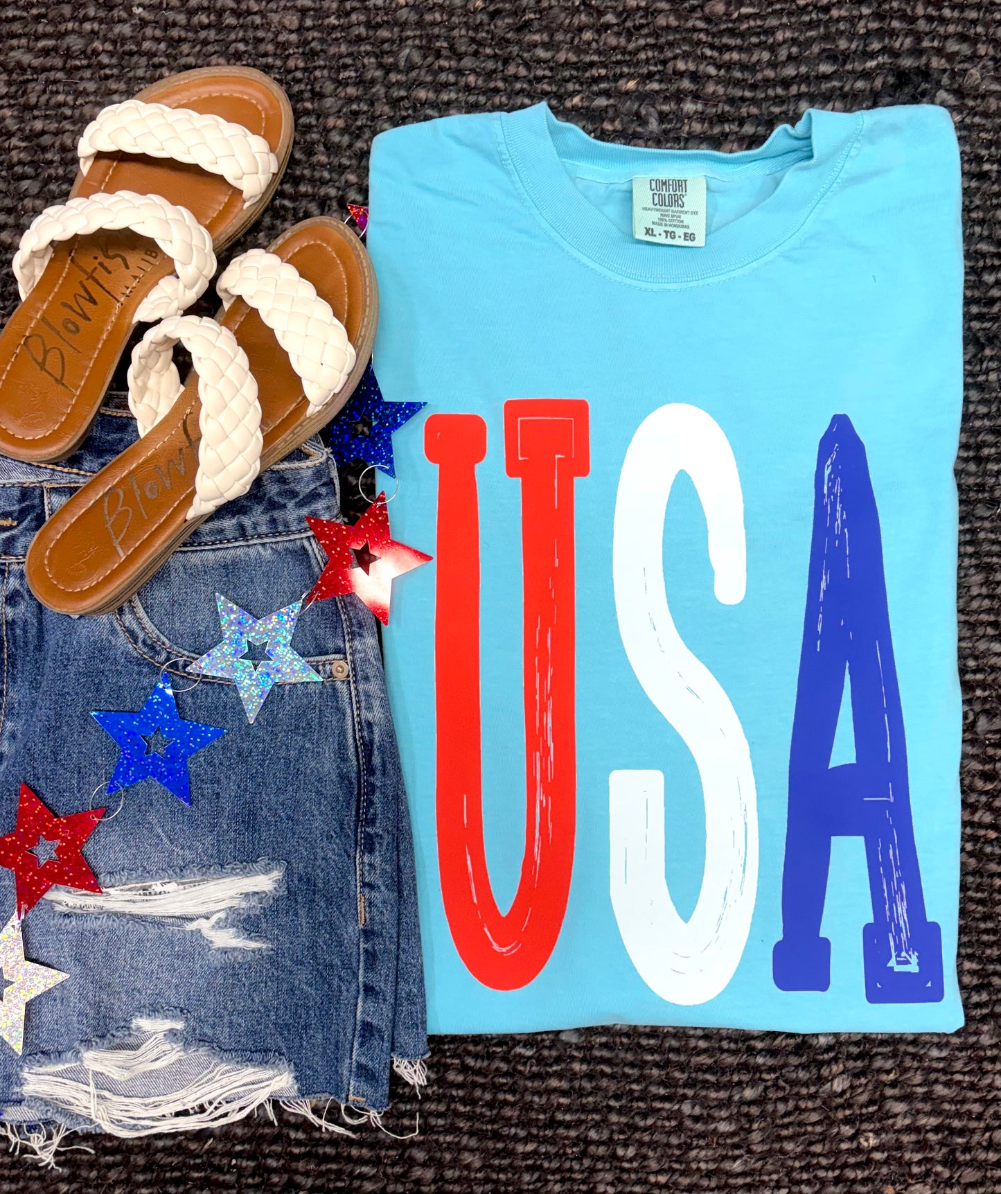 Oversized USA tee