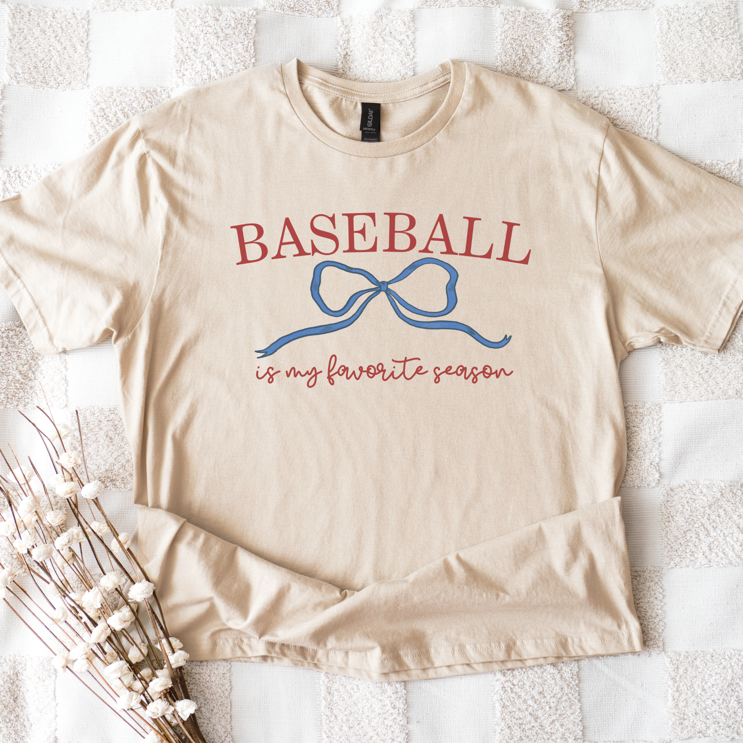 Baseball Season Bow Graphic