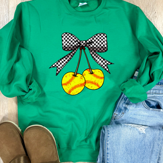 Softball Cherry Graphic
