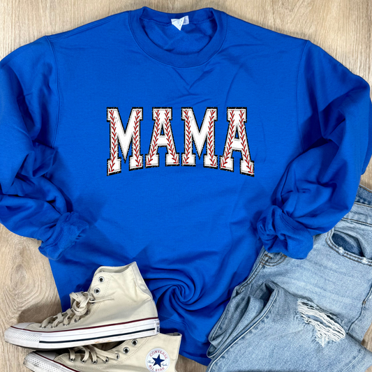 Baseball Mama Block Graphic