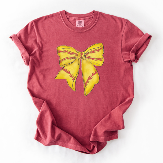 Softball Bow Graphic