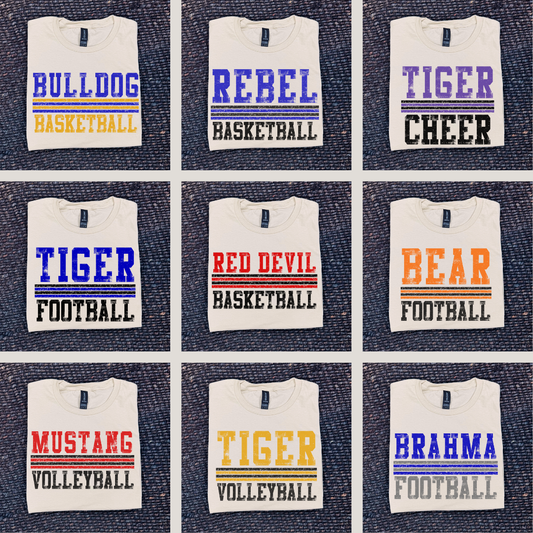 Striped Sport Graphic Tee